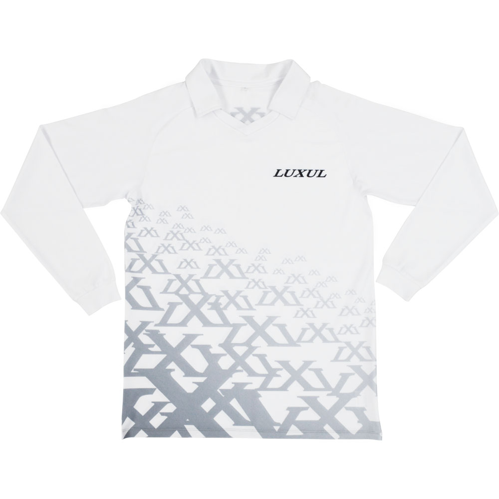 V-neck Long-sleeved Polo Shirt