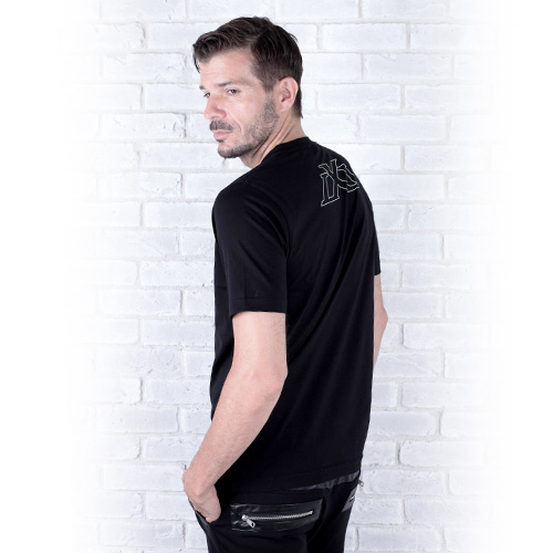Back logo T-shirt Black